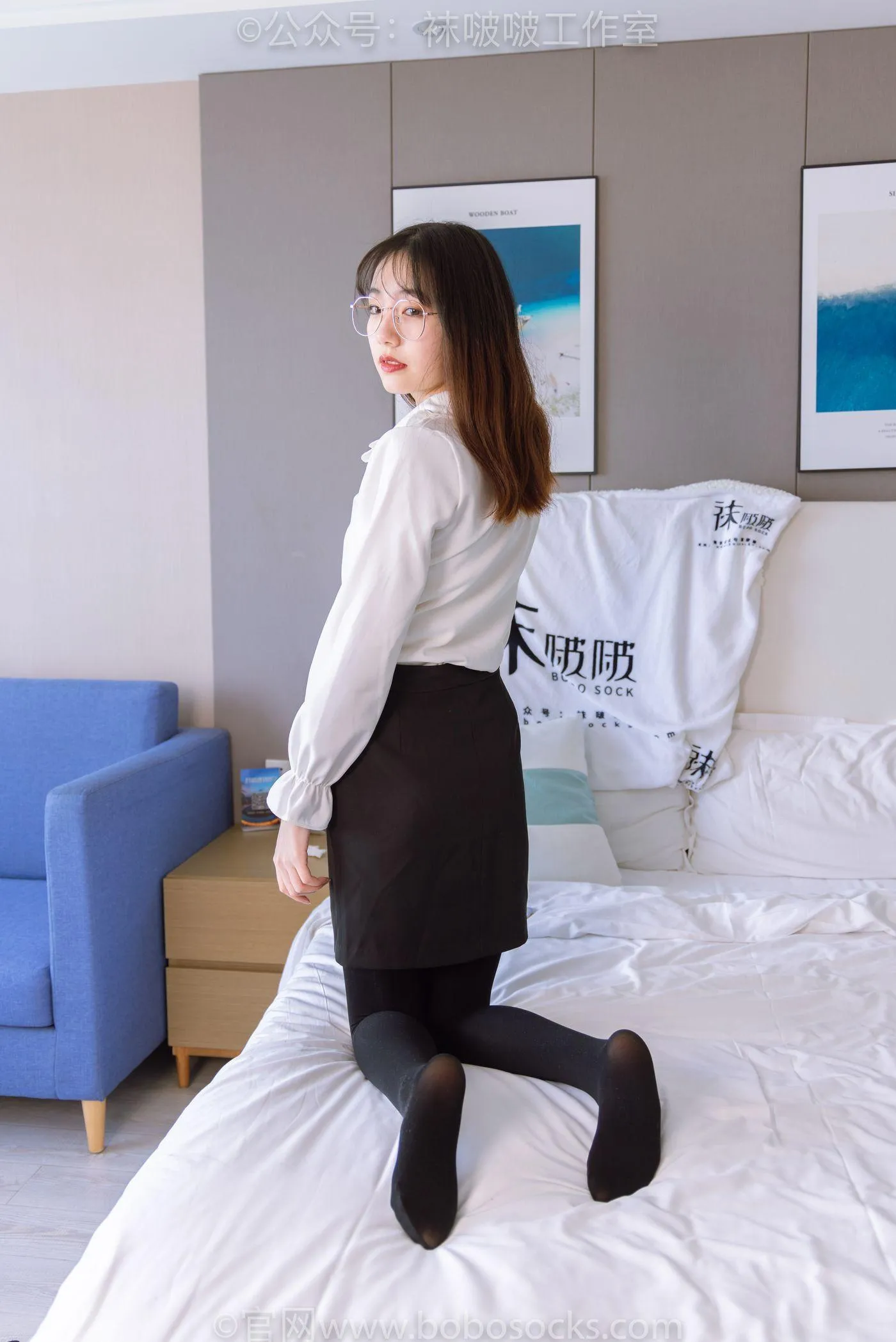 [BoBoSocks袜啵啵]NO.090 小甜豆-高跟鞋、厚黑丝 [140P]插图1
